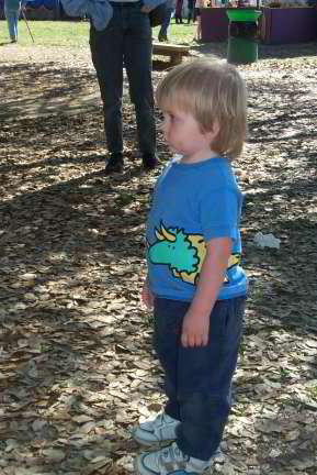 Cute kid listening to the Bard