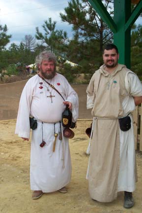 Two clerics we know from TRF.  Presubably this faire is a little closer, being in their home state.