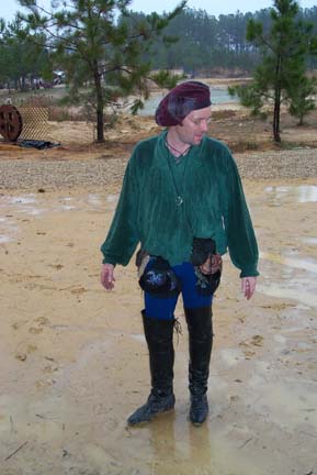 ... and Ben got ready for a short skit ...