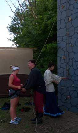 Yep, she is going to climb this