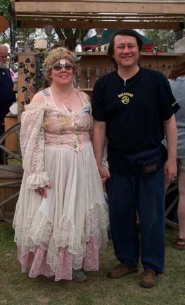 Harold & Melissa in her new garb
