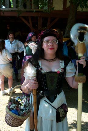Ida with Phil's staff