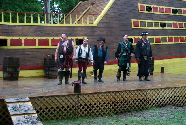 OK, it is wet, muddy, and slippery at The Corsairs show