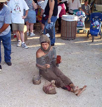 Great Bit!  He hits himself in the head and makes the frying pan Ring!