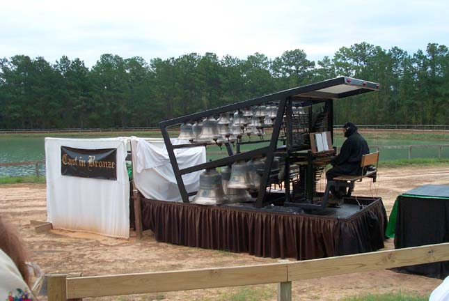 Frank plays his little 9 ton Carillon - a Cast Bronze Bell musical instrumet dating from the 1480s