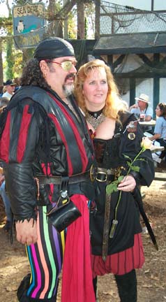 Boats and Elizabeth - a lovely couple of pirates