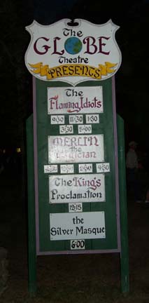 The Sign Says their Last Performance was at five - but you needed to be there by four to get a seat!