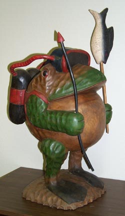 Scuba Frog! (He's solid wood and stands 32 inches high!)